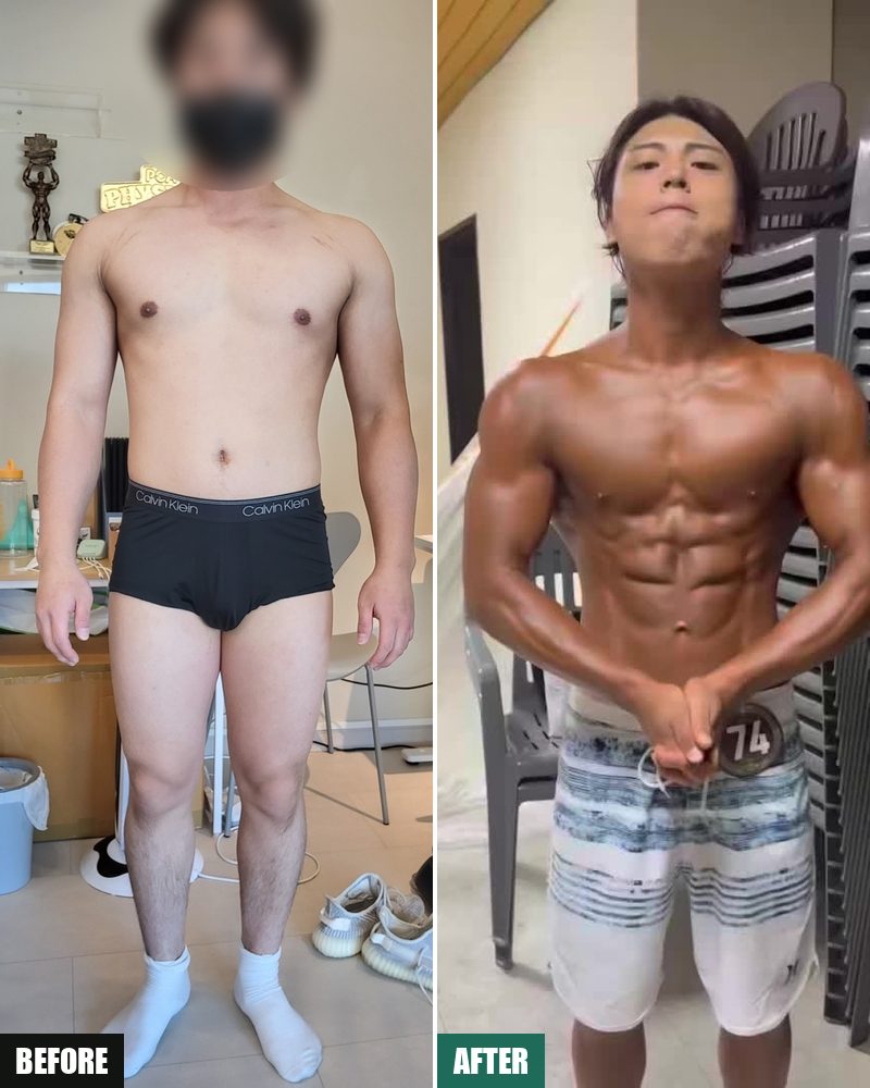 직장인 남성 회원 · 1:1 PT → 대회 사진